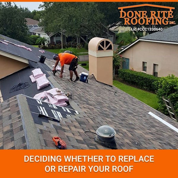 Deciding Whether To Replace Or Repair Your Roof