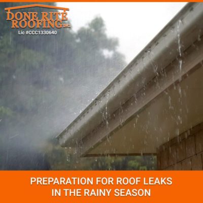 Preparation For Roof Leaks In The Rainy Season