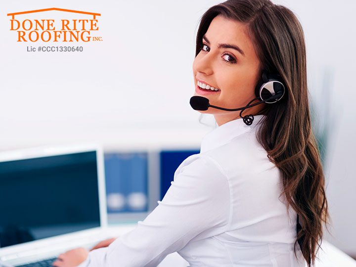 Front Desk Receptionist Done Rite Roofing Clearwater Tampa Bay