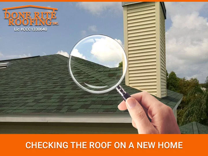a few of the important things to look for on a roof before deciding to buy a new home