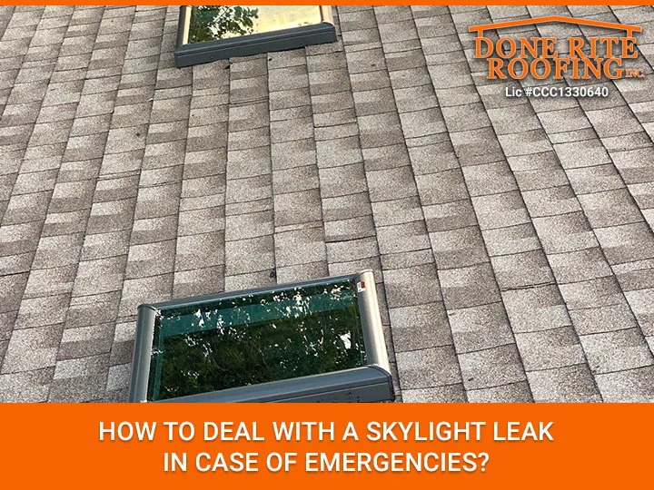 How to repair a leaking skylight