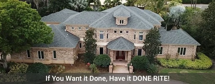 Top Residential Roofing Company In Tampa Done Rite Roofing is the trusted source for quality roofing work and is a top 1% Tampa roofing company.