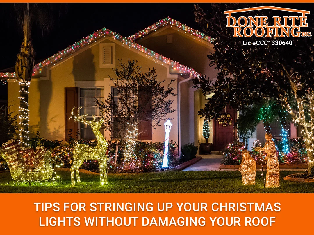 Christmas lights on your roof