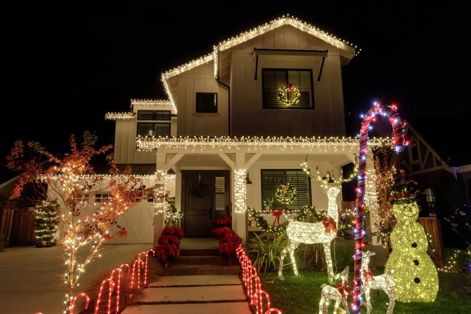 Christmas lights on your roof