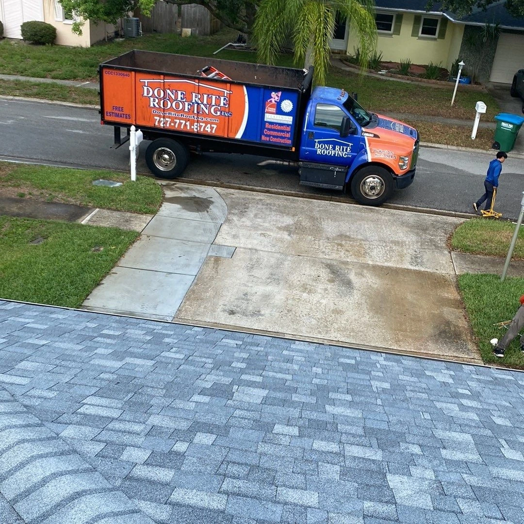 Done Right Truck in front of home